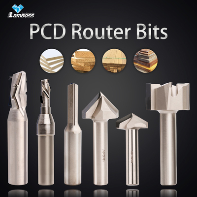 주문 목재 재료를 위한 사용자 정의 가능한 PCD 라우터 비트 Cnc 라우터 비트 online manufacture