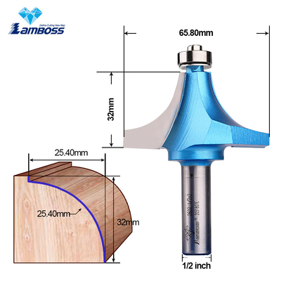 주문 램보스 라운딩 오버 비트와 베어링 목재 밀링 커터 코너 둥근 비트 목재 작업 online manufacture