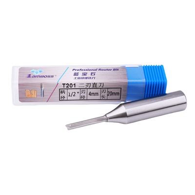 CNC 두 TCT 곧은 비트는  라우터 비트 프리미엄 카바이드를 줄였습니다