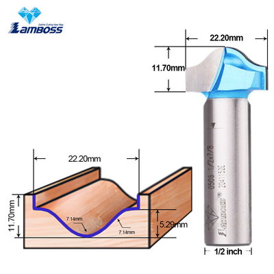 나무 작업에 대한 Lamboss 트림 비트 OEM CNC 트림 라우터 비트 1/2 